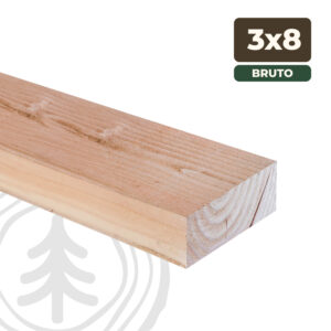 Pino Oregón Bruto 3x8